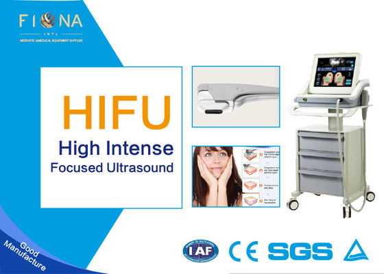 Porcellana Macchina portatile di ultrasuono di HIFU, sollevamento messo a fuoco ad alta intensità della mascella della macchina di ultrasuono fabbrica