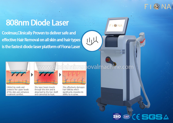 Porcellana Dimensioni di punto stazionaria del laser 808nm del cosmetico dell&#039;attrezzatura a macchina di depilazione 10 * 12mm fabbrica